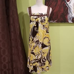 NWT Floral Style Midi Dress By Como Design